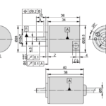 A28 Incremental Rotary Encoder Drawing